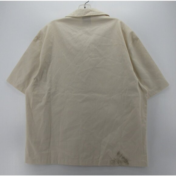 Jordan Shirt Large Air Jumpman Flight Button Up Khaki Resortwear NWT * - Picture 8 of 14